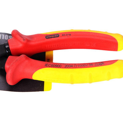 【【絕緣工具】史丹利MaxSteel加硬絕緣頂切鉗6.5寸84-016-22剪線】價格,廠家,圖片,刷子,青島安防勞保用品-